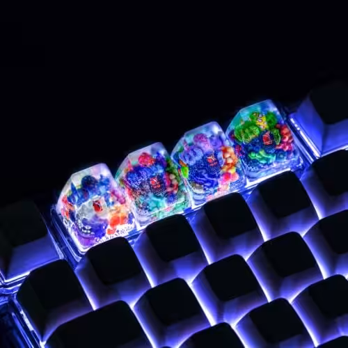 jellykey new coral custom keycaps 168