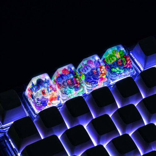 jellykey new coral custom keycaps 168