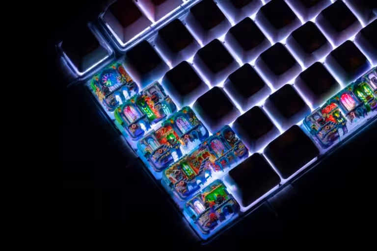 jellykey 8bit enigmapath customs keycaps 3075
