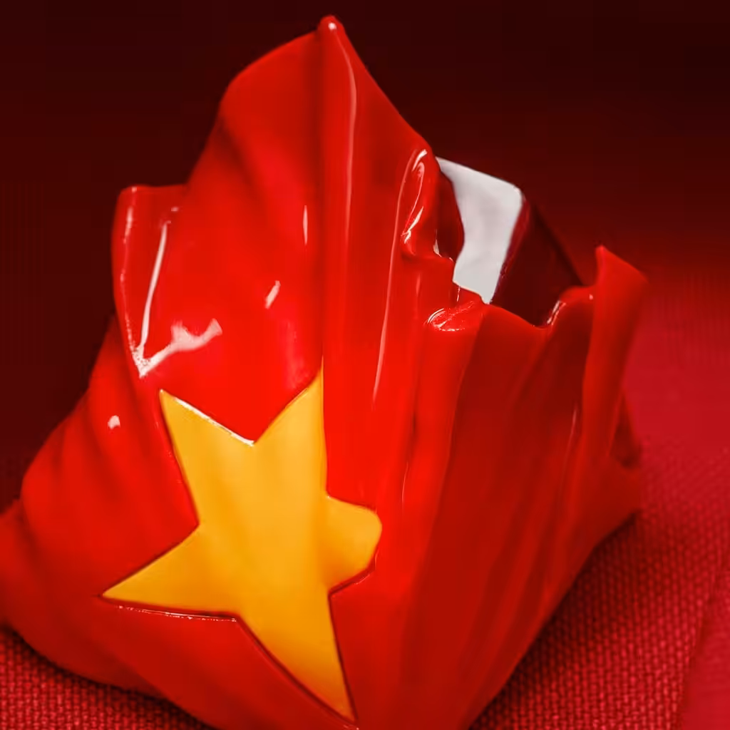 flag series vietnamese flag reunification day artisan keycaps