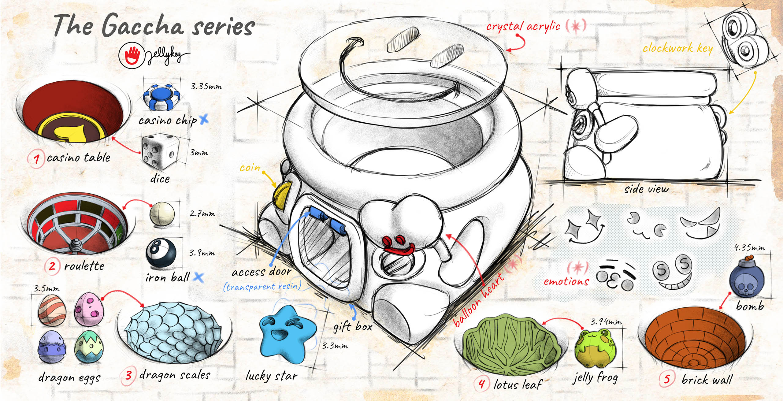 jellykey gaccha custom keycaps 008