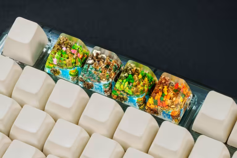 jellykey bornofforest custom keycaps 1057
