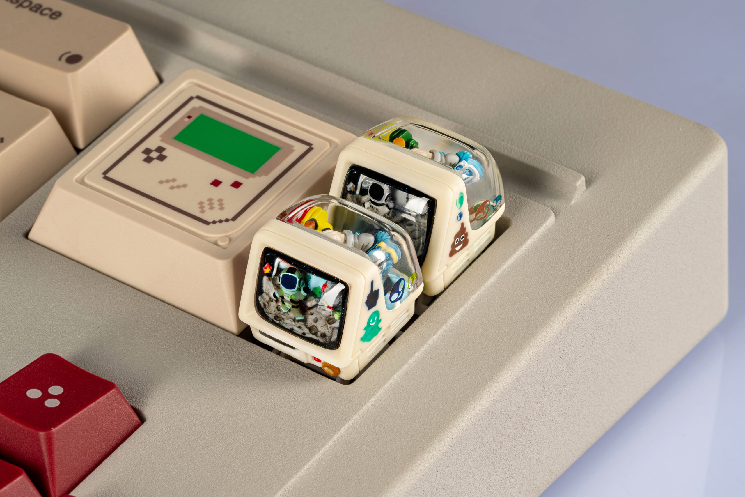 Retro TV series: First Frame artisan keycaps - Jelly Key