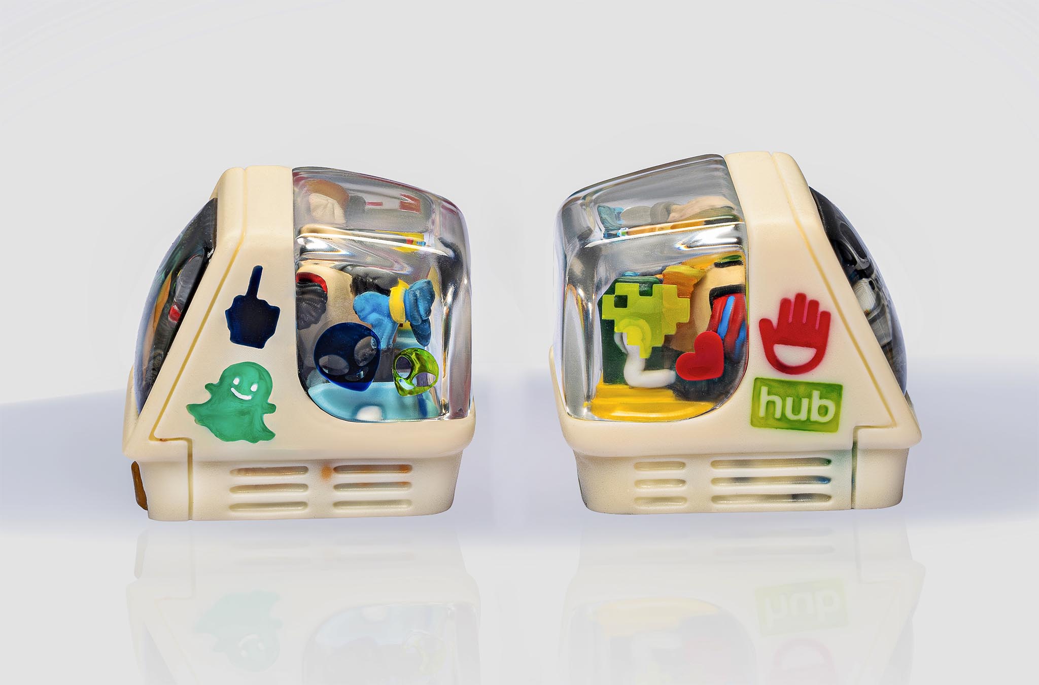 retro tv series: first frame artisan keycaps