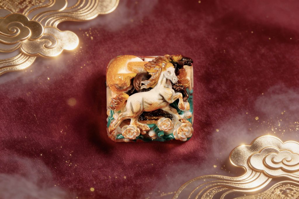 jellykey dawn hoofbeats custom keycap e042