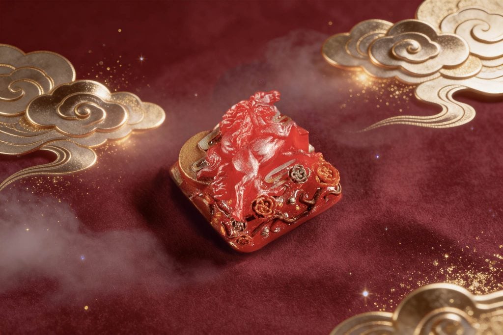 jellykey dawn hoofbeats custom keycap e046