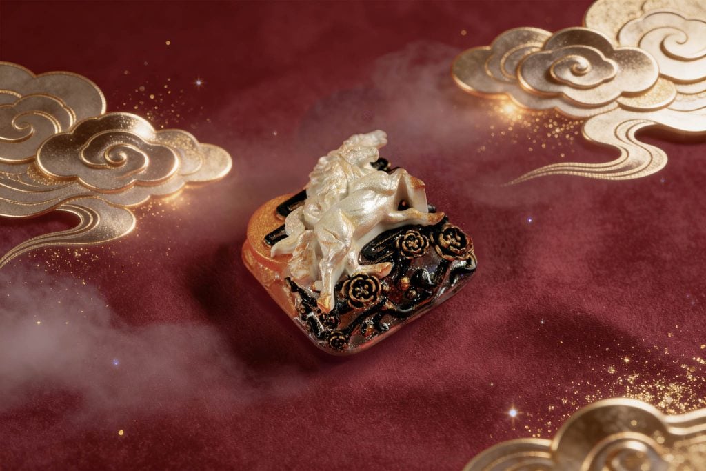 jellykey dawn hoofbeats custom keycap e048