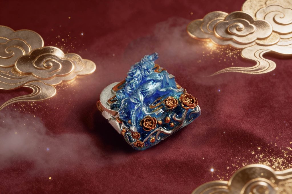 jellykey dawn hoofbeats custom keycap e049