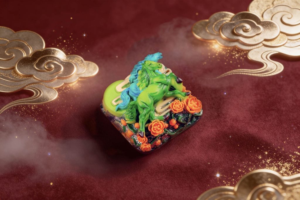 jellykey dawn hoofbeats custom keycap e050