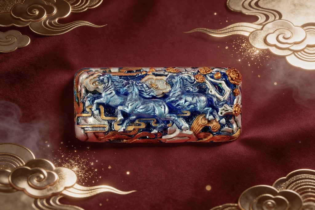 jellykey dawn hoofbeats custom keycap e057