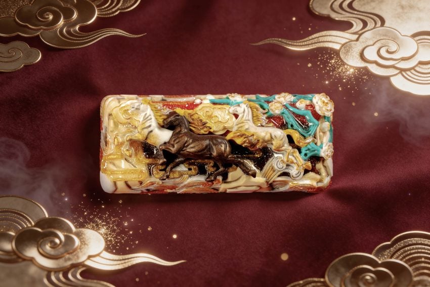 jellykey dawn hoofbeats custom keycap e058