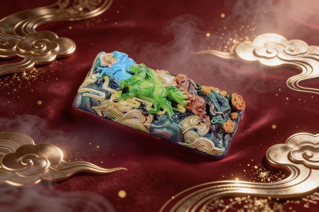 jellykey dawn hoofbeats custom keycap e066