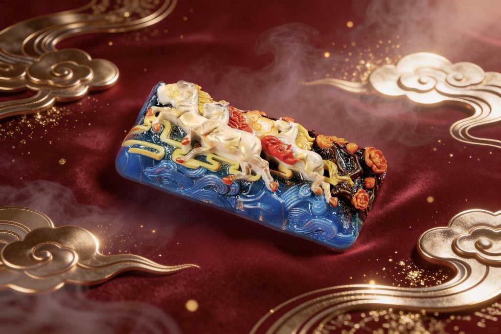 jellykey dawn hoofbeats custom keycap e068