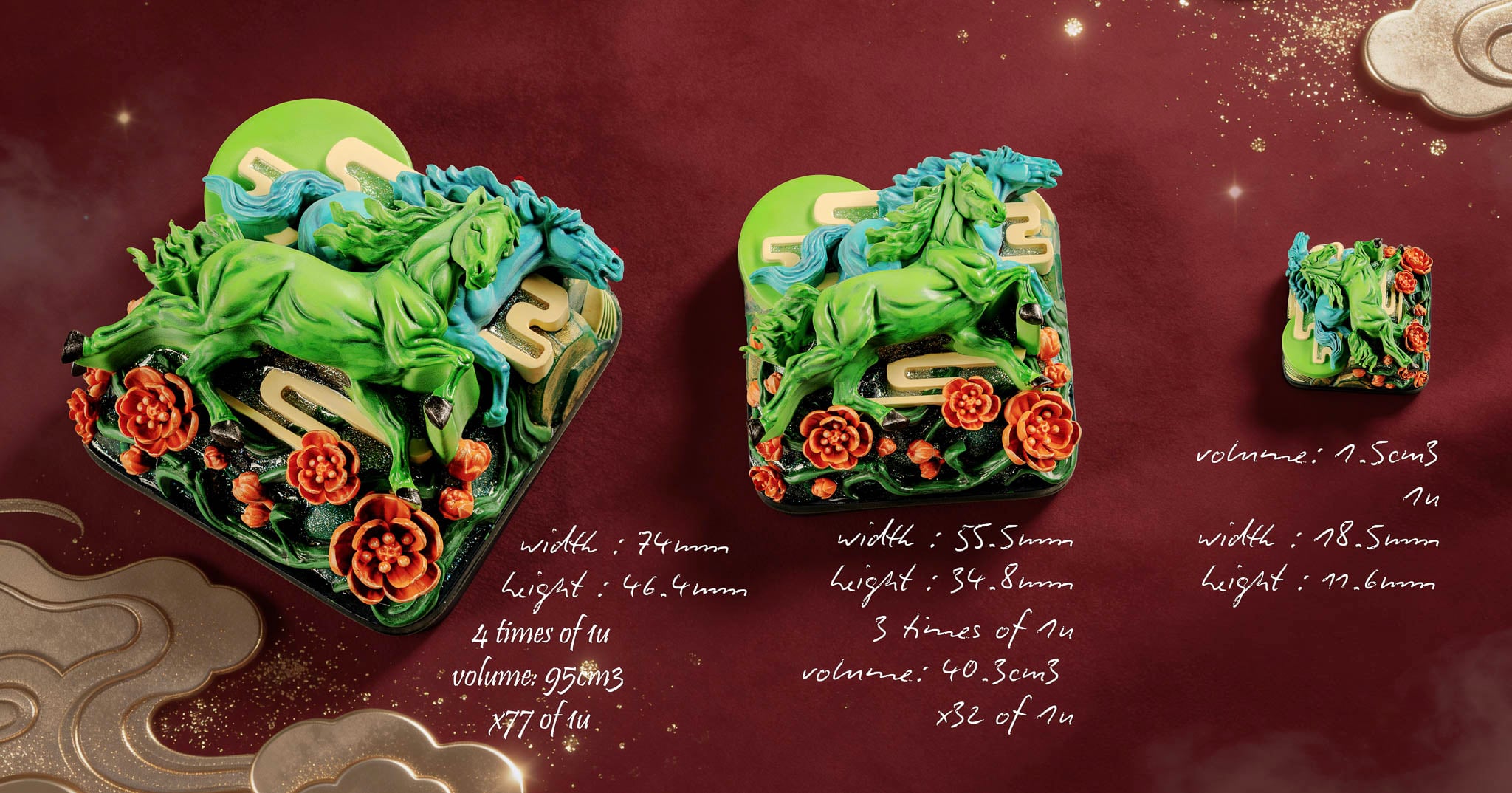 jellykey dawn hoofbeats custom keycap e091