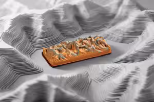 The Silent Peaks artisan keycaps by Jelly Key