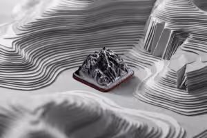 The Silent Peaks artisan keycaps by Jelly Key