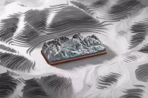 The Silent Peaks artisan keycaps by Jelly Key