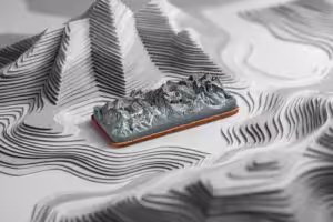 The Silent Peaks artisan keycaps by Jelly Key