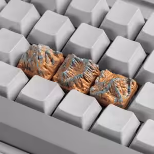 The Silent Peaks artisan keycaps by Jelly Key