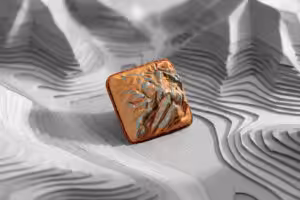 The Silent Peaks artisan keycaps by Jelly Key
