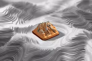 The Silent Peaks artisan keycaps by Jelly Key