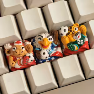 One Ball, One World artisan keycaps by Jelly Key