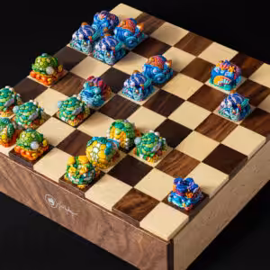 chess series abyssal gambit artisan keycaps