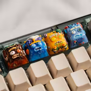 overworked dude artisan keycaps