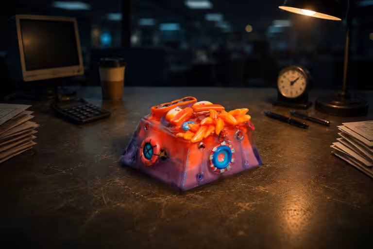 overworked dude artisan keycaps