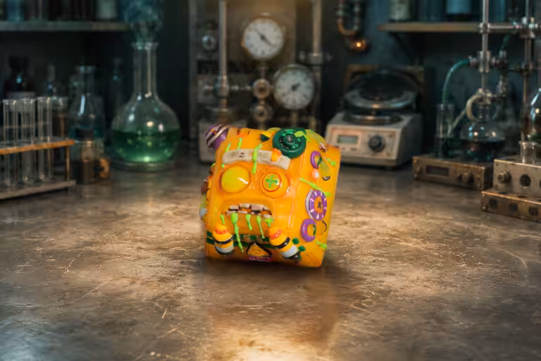 overworked dude artisan keycaps