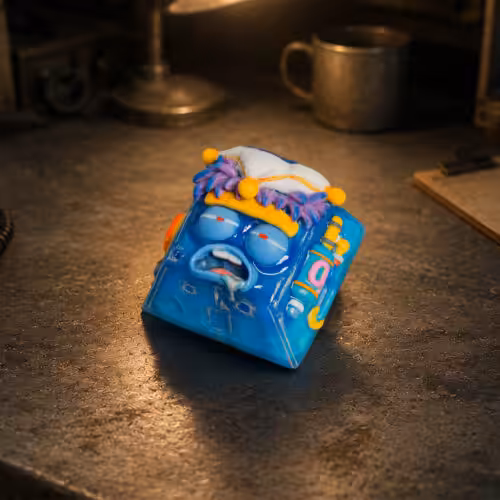 overworked dude artisan keycaps