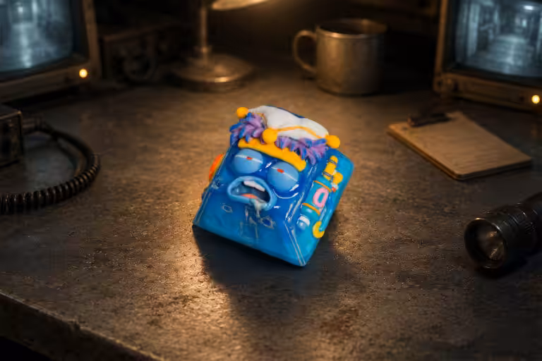 overworked dude artisan keycaps