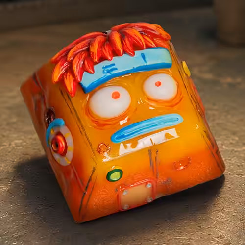 overworked dude artisan keycaps