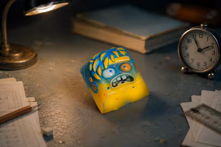 overworked dude artisan keycaps