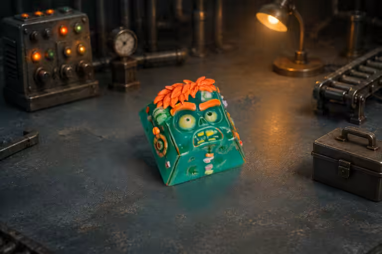 overworked dude artisan keycaps