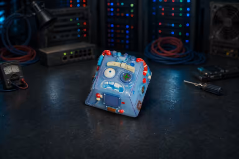 overworked dude artisan keycaps