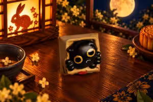 Moonlit Mischief Paw Escape cat artisan keycap