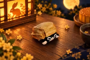 Moonlit Mischief Carton Sneak cat artisan keycap