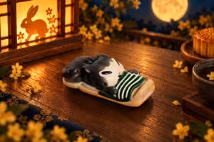 Moonlit Mischief Slipper Chomp 2.25u cat artisan keycap