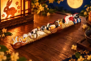 Moonlit Mischief Cat Parade 6.25u spacebar cat artisan keycap