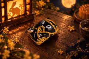 Moonlit Mischief Knotty Kitty 1.5u cat artisan keycap