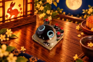 Moonlit Mischief Crate Trouble cat artisan keycap