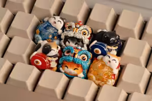 moonlit mischief artisan keycaps