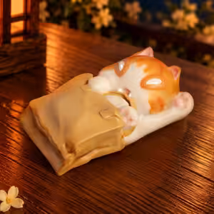 Moonlit Mischief Bag Peek 1.75u cat artisan keycap