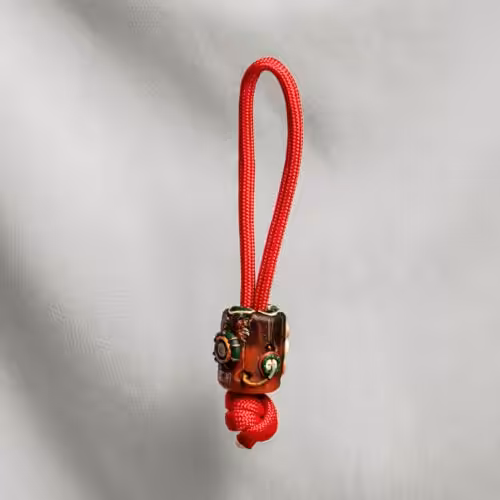 Overworked Dude bead - hand-cast resin bead by Jelly Key