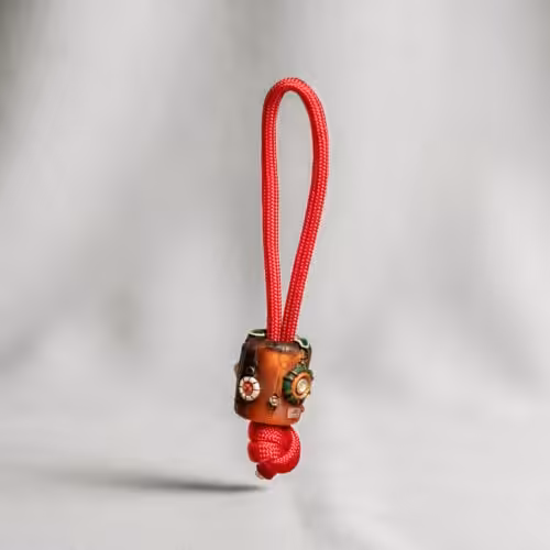 Overworked Dude bead - hand-cast resin bead by Jelly Key