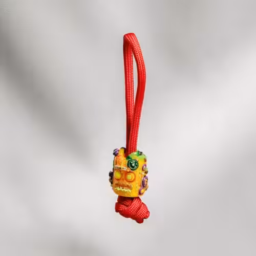 Overworked Dude bead - hand-cast resin bead by Jelly Key