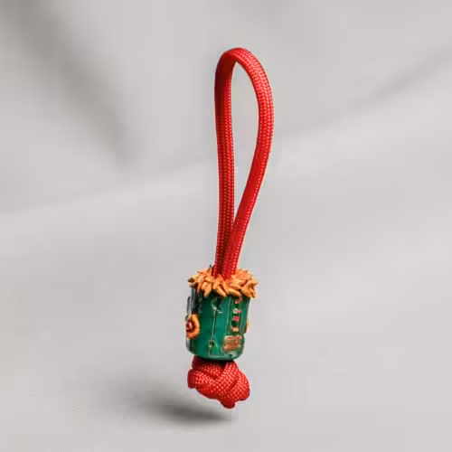 Overworked Dude bead - hand-cast resin bead by Jelly Key