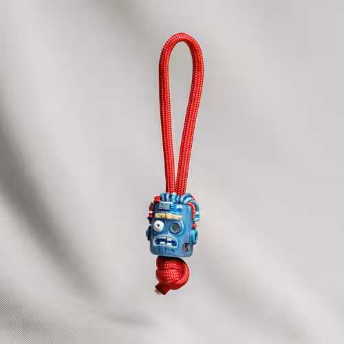 Overworked Dude bead - hand-cast resin bead by Jelly Key