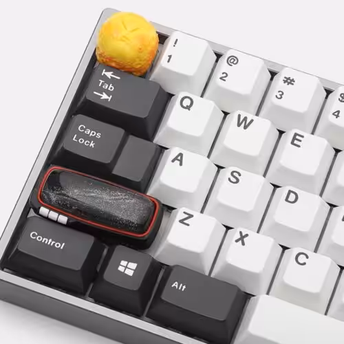 Retro TV Series – Blue Little Dot Enter Key Artisan Keycaps by Jelly Key